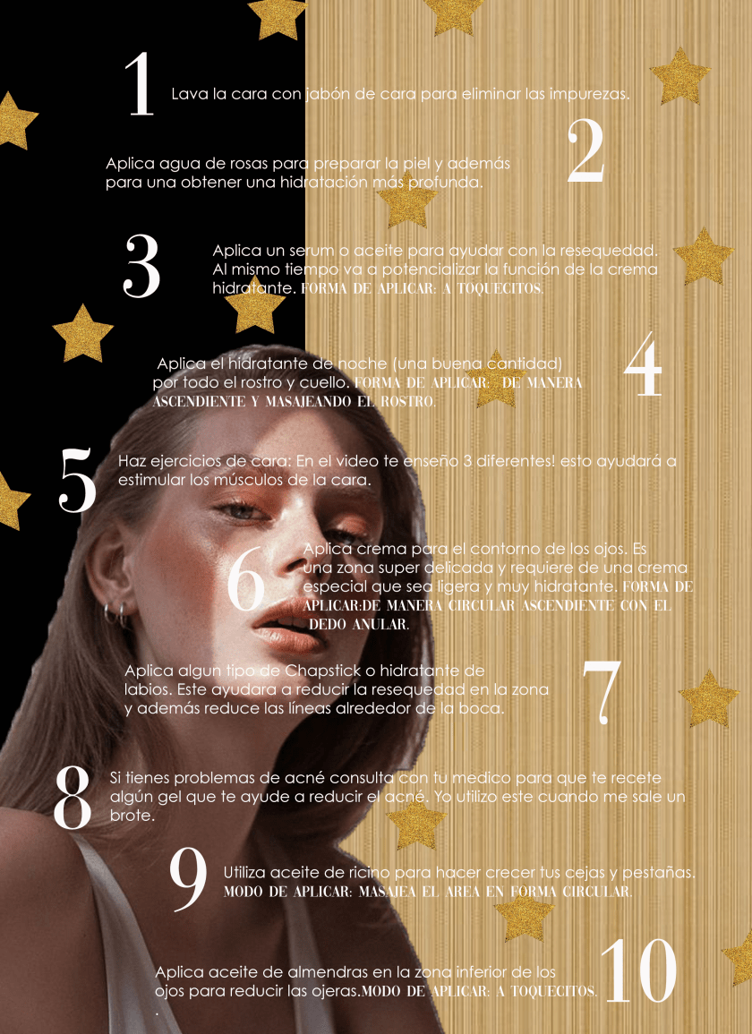 PASOS RUTINA DE NOCHE